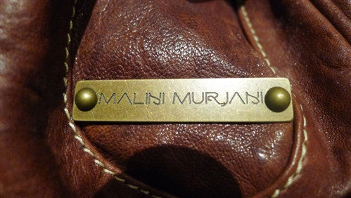 Malini Murjani Leather Shoulderbag with Chain Link Straps Ladies Designer  Handbags Purses Designer Leather Accessories Shoulder Strap Bag