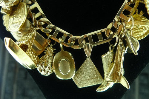 Charm Bracelet, Gold Charm Bracelet