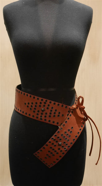 Emotionally Unavailable Wide Grommet Stud Wide Belt