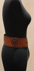 Emotionally Unavailable Wide Grommet Stud Wide Belt