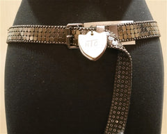 Hollywood Trading Company Studded Gunmetal Belt