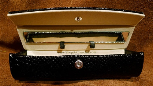 Dior Beaute Clutch Travel Pouch Lipstick Case with Mirror Lipstick Holder  Black